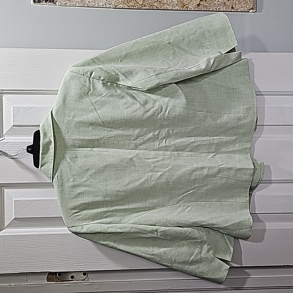 Sag Harbor Light Green Jacket Woman's Size 10P - Picture 10 of 12